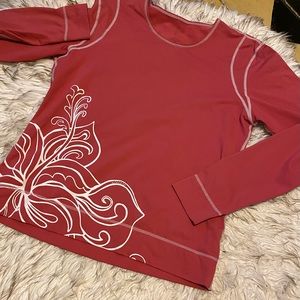Athleta long sleeve workout top/spandex